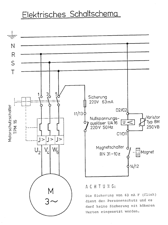 Elektrische Schaltschema